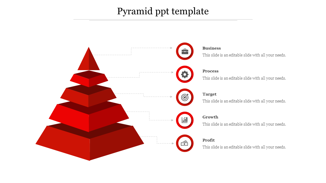Free - Amazing Pyramid PPT Template For Presentation Slide